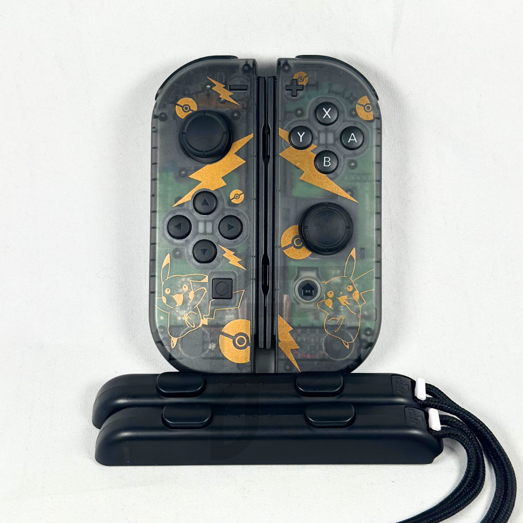 Pikachu Clear Hall Effect Never Drift JoyCons For Nintendo Switch/ Switch OLED