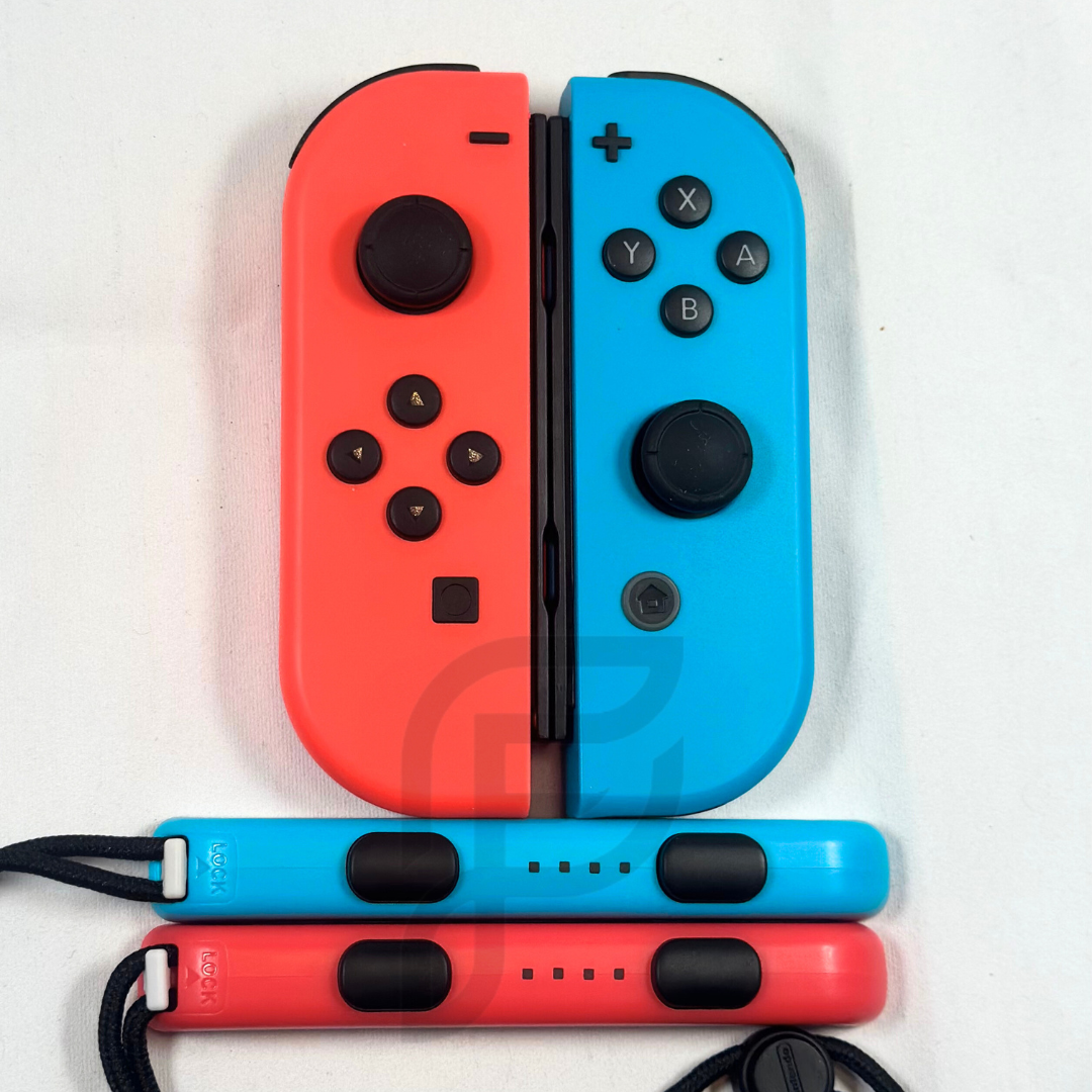 Neon Red Blue Hall Effect Never Drift JoyCons For Nintendo Switch/ Switch OLED