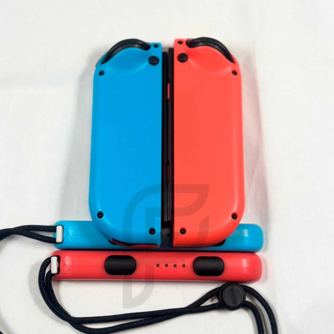 Neon Red Blue Hall Effect Never Drift JoyCons For Nintendo Switch/ Switch OLED