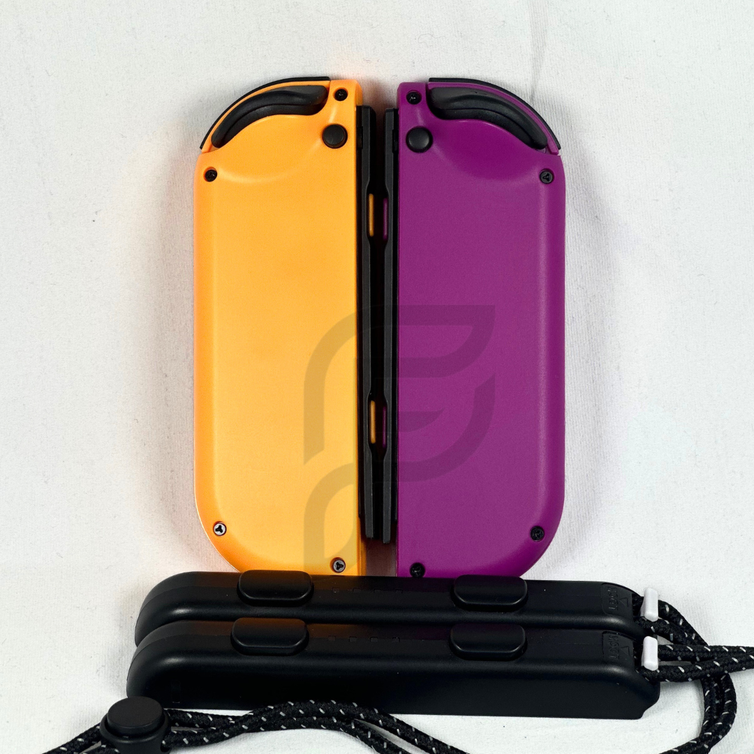 Purple Orange Neon Hall Effect Never Drift JoyCons For Nintendo Switch/ Switch OLED
