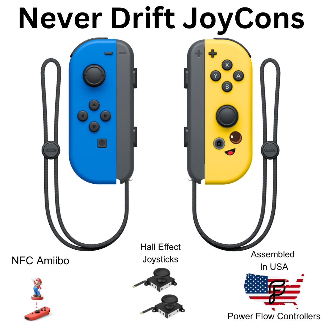 Fortnite Fleet Force Banana Hall Effect Never Drift JoyCons For Nintendo Switch/ Switch OLED