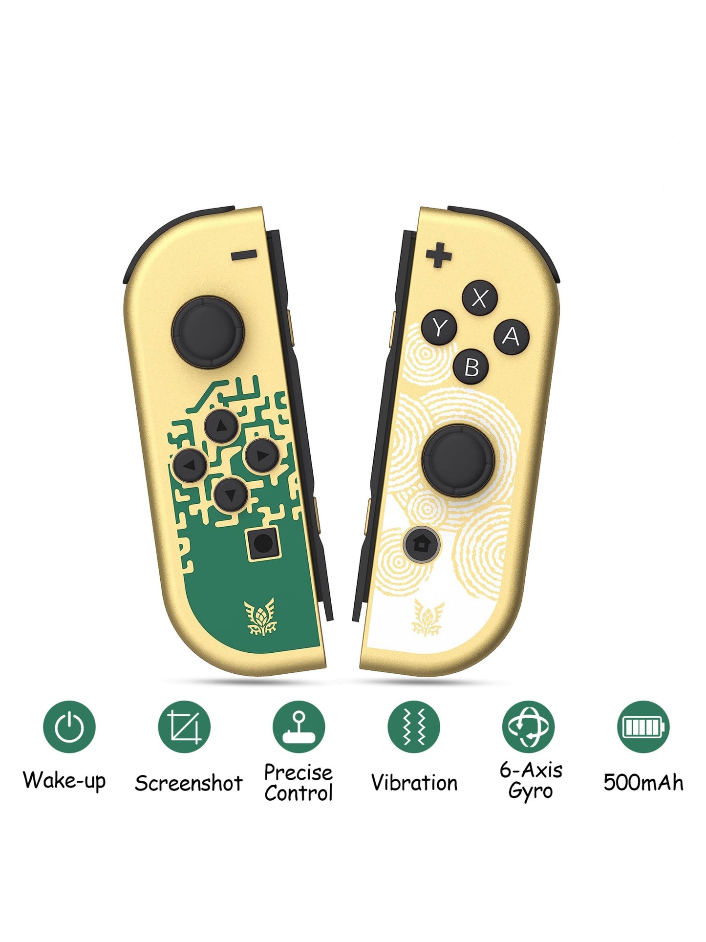 Zelda Tears Of The Kingdom Never Drift Wireless Joy-Con Controllers for Nintendo Switch/Lite/OLED